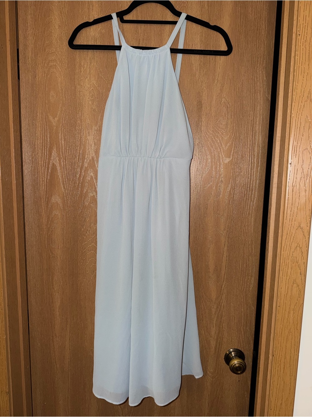 Show Me Your MuMu Light Blue Halter Formal Dress